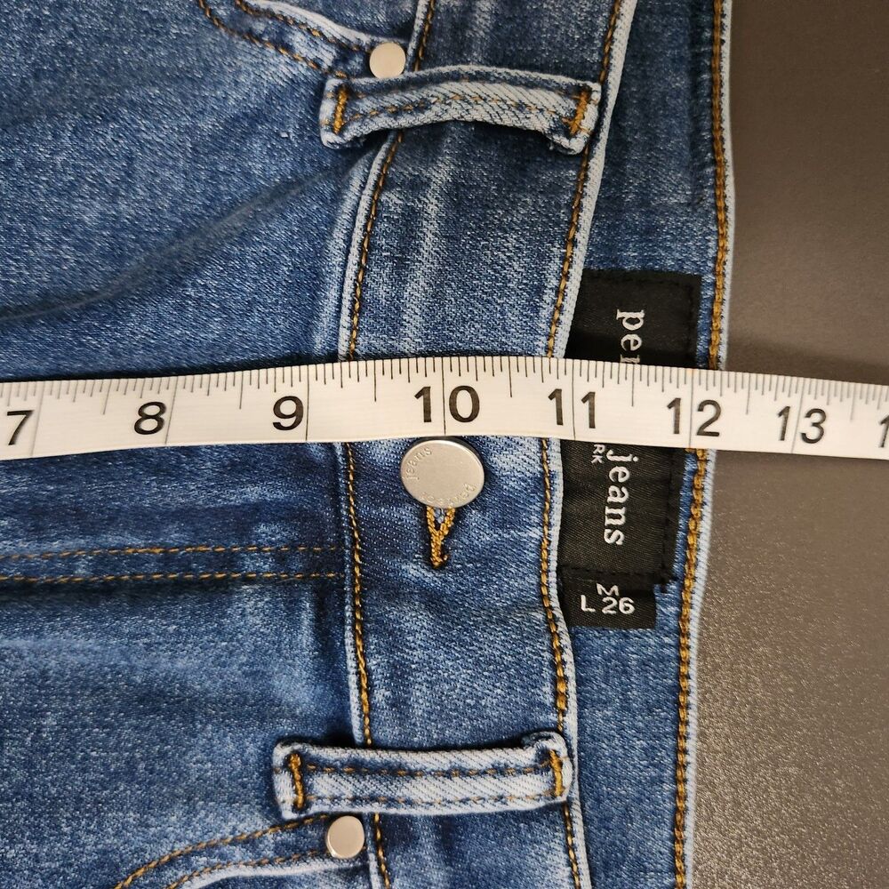 PERFECT JEANS Women's Blue High Rise Tapered Jeans Size W26 L26 - Picture 7 of 8